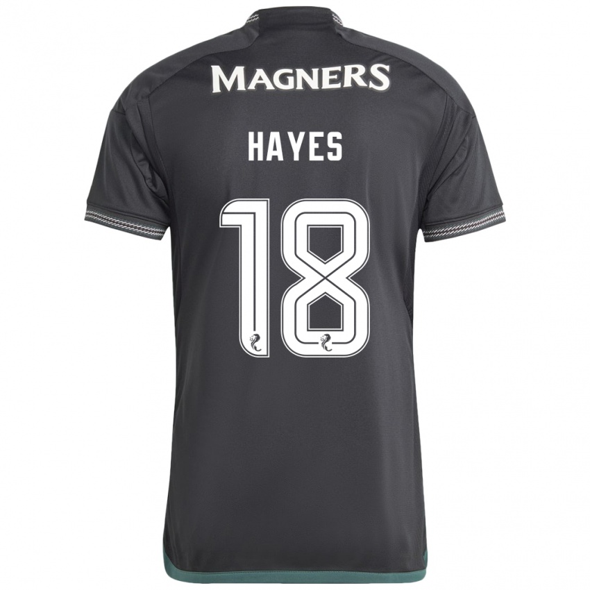 Niño Camiseta Caitlin Hayes #18 Negro 2ª Equipación 2023/24 La Camisa México