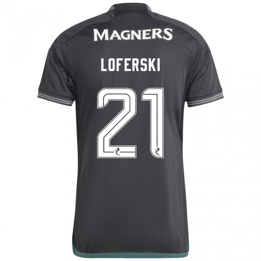 Niño Camiseta Kit Loferski #21 Negro 2ª Equipación 2023/24 La Camisa México