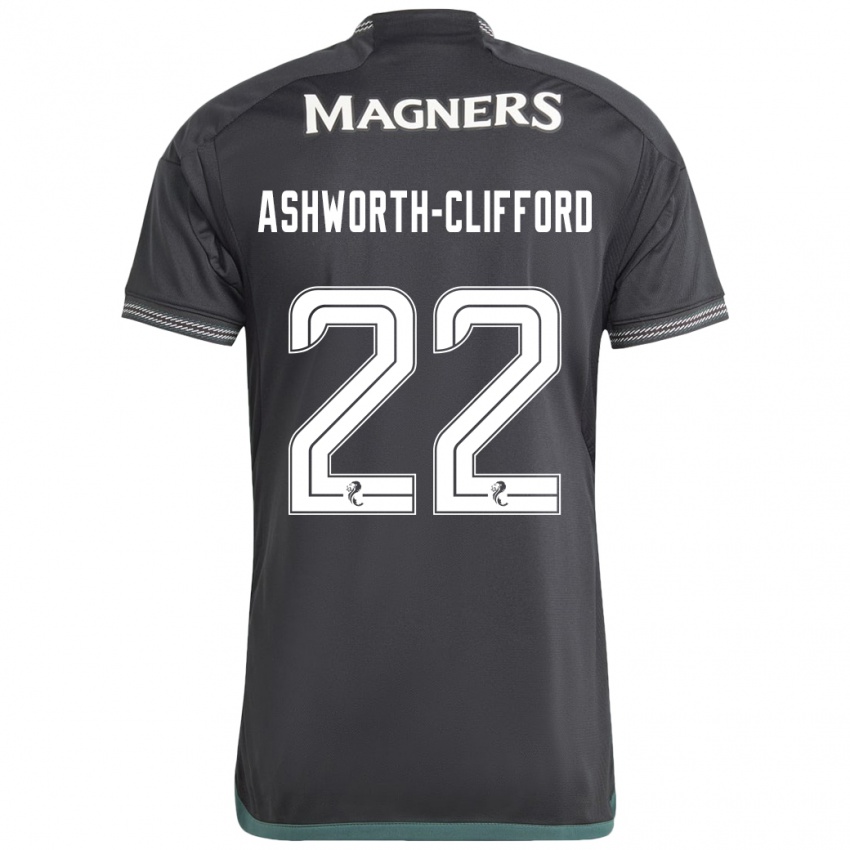 Niño Camiseta Lucy Ashworth-Clifford #22 Negro 2ª Equipación 2023/24 La Camisa México