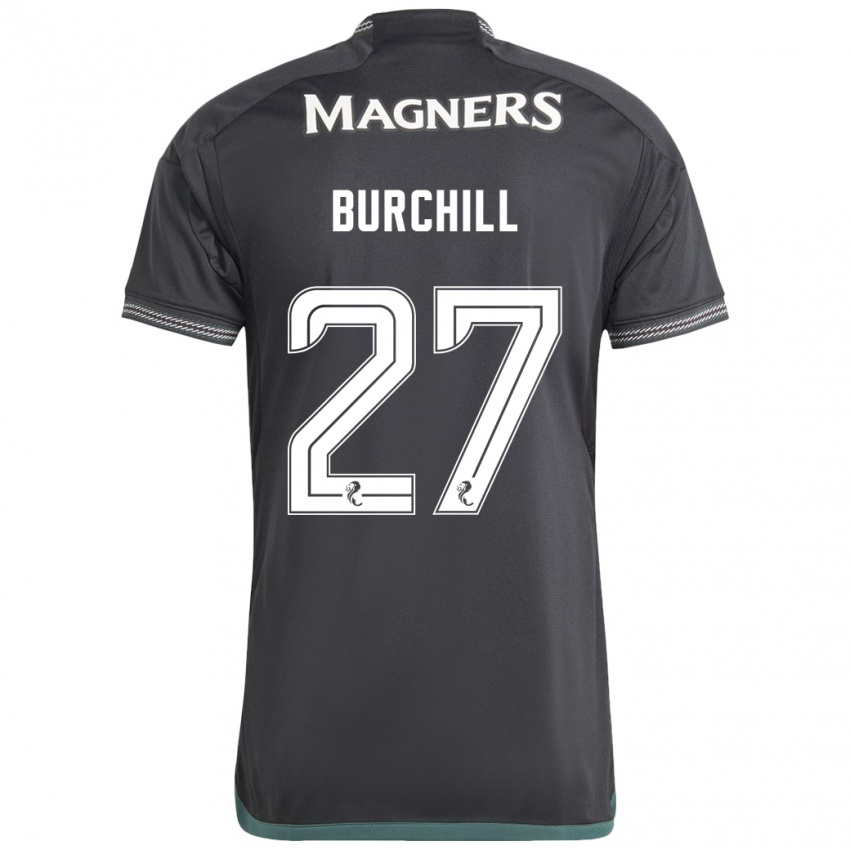 Niño Camiseta Tiree Burchill #27 Negro 2ª Equipación 2023/24 La Camisa México