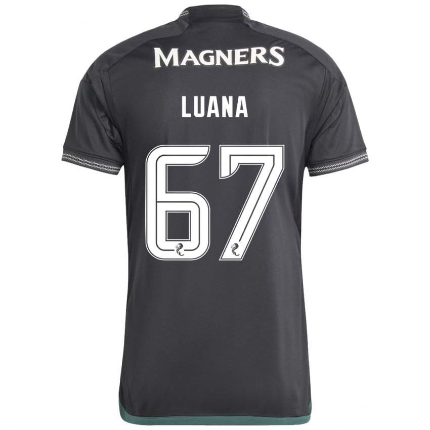 Niño Camiseta Luana Muñoz #67 Negro 2ª Equipación 2023/24 La Camisa México