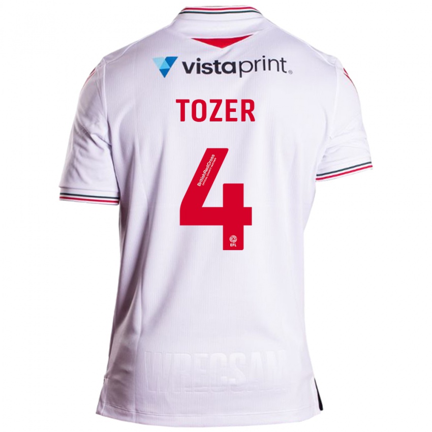 Niño Camiseta Ben Tozer #4 Blanco 2ª Equipación 2023/24 La Camisa México