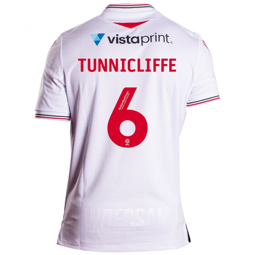 Niño Camiseta Jordan Tunnicliffe #6 Blanco 2ª Equipación 2023/24 La Camisa México