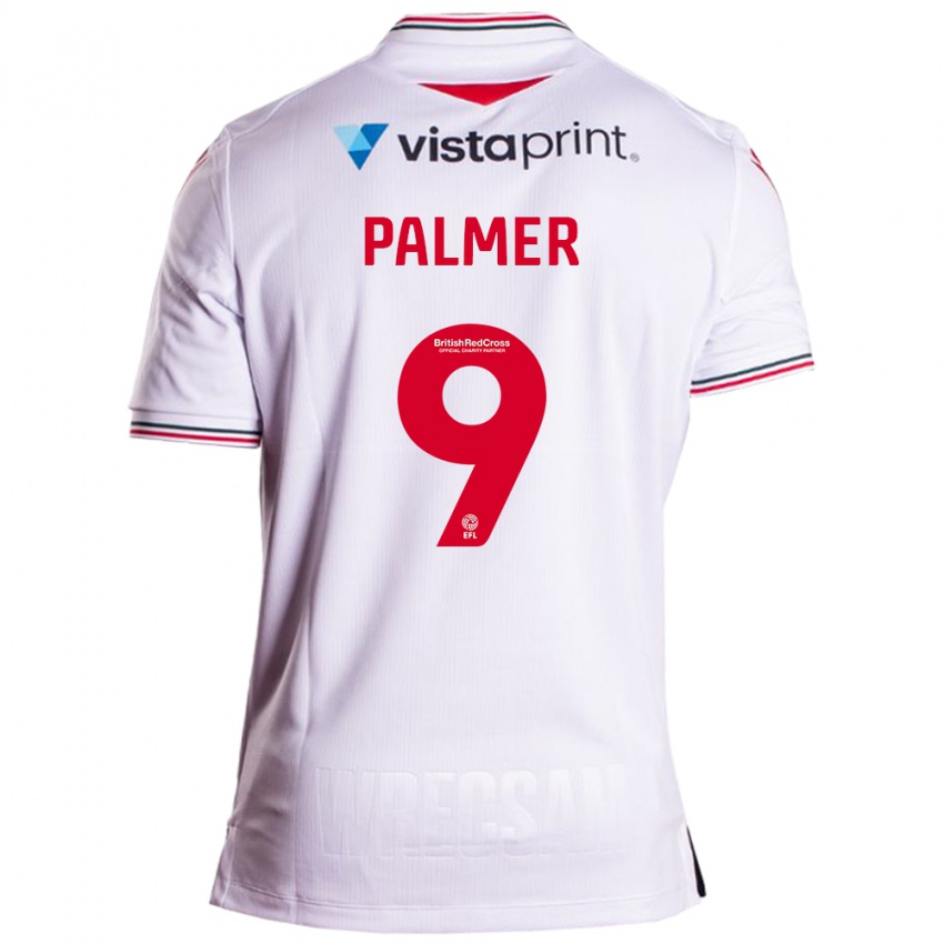 Niño Camiseta Ollie Palmer #9 Blanco 2ª Equipación 2023/24 La Camisa México