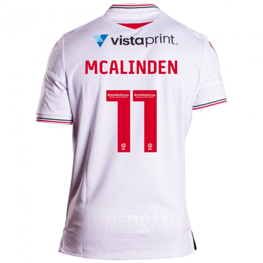 Niño Camiseta Liam Mcalinden #11 Blanco 2ª Equipación 2023/24 La Camisa México