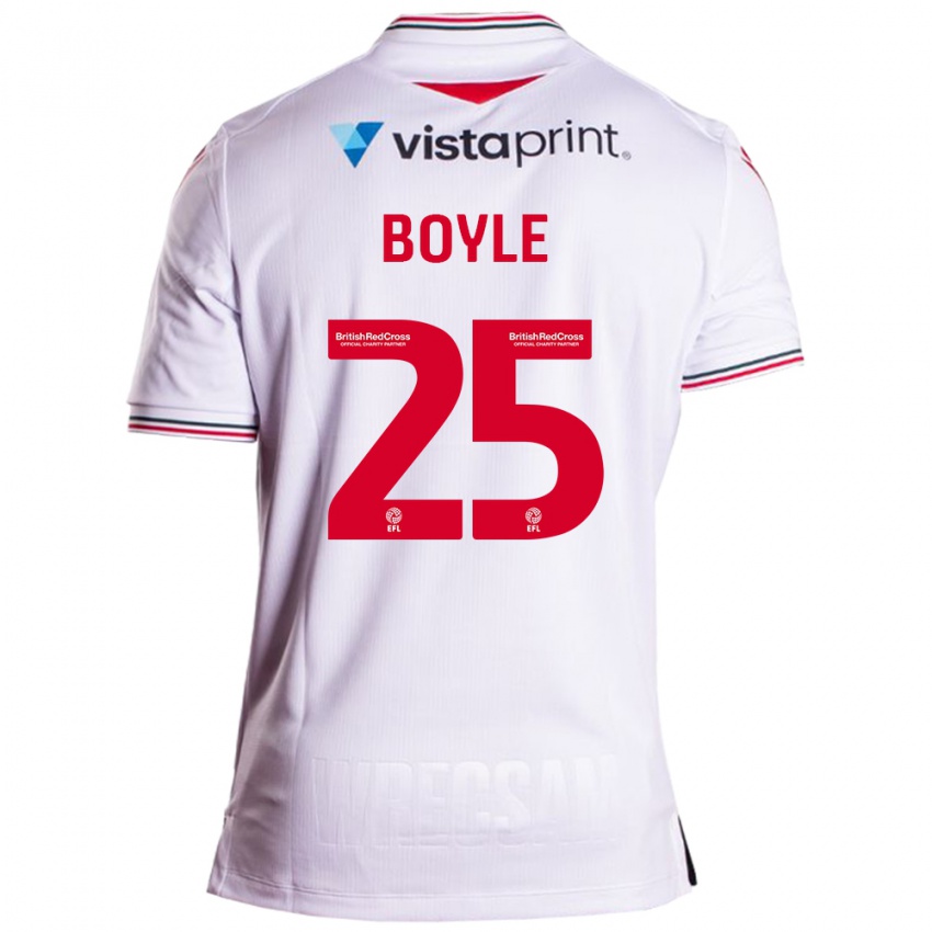 Niño Camiseta Will Boyle #25 Blanco 2ª Equipación 2023/24 La Camisa México