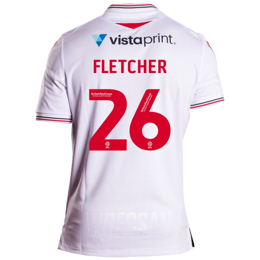 Niño Camiseta Steven Fletcher #26 Blanco 2ª Equipación 2023/24 La Camisa México