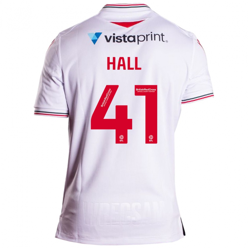 Niño Camiseta Liam Hall #41 Blanco 2ª Equipación 2023/24 La Camisa México