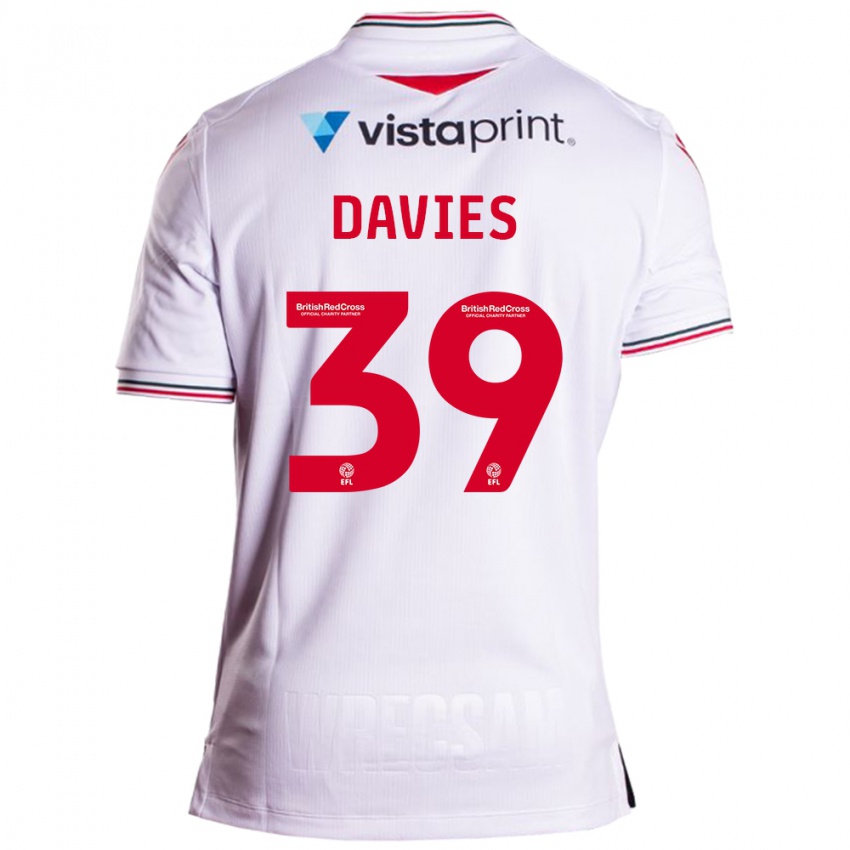 Niño Camiseta Daniel Davies #39 Blanco 2ª Equipación 2023/24 La Camisa México