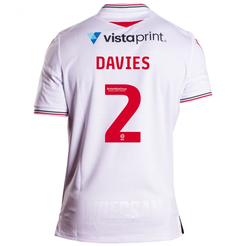 Niño Camiseta Phoebe Davies #2 Blanco 2ª Equipación 2023/24 La Camisa México