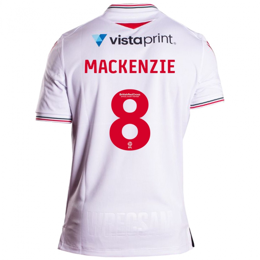 Niño Camiseta Libby Mackenzie #8 Blanco 2ª Equipación 2023/24 La Camisa México