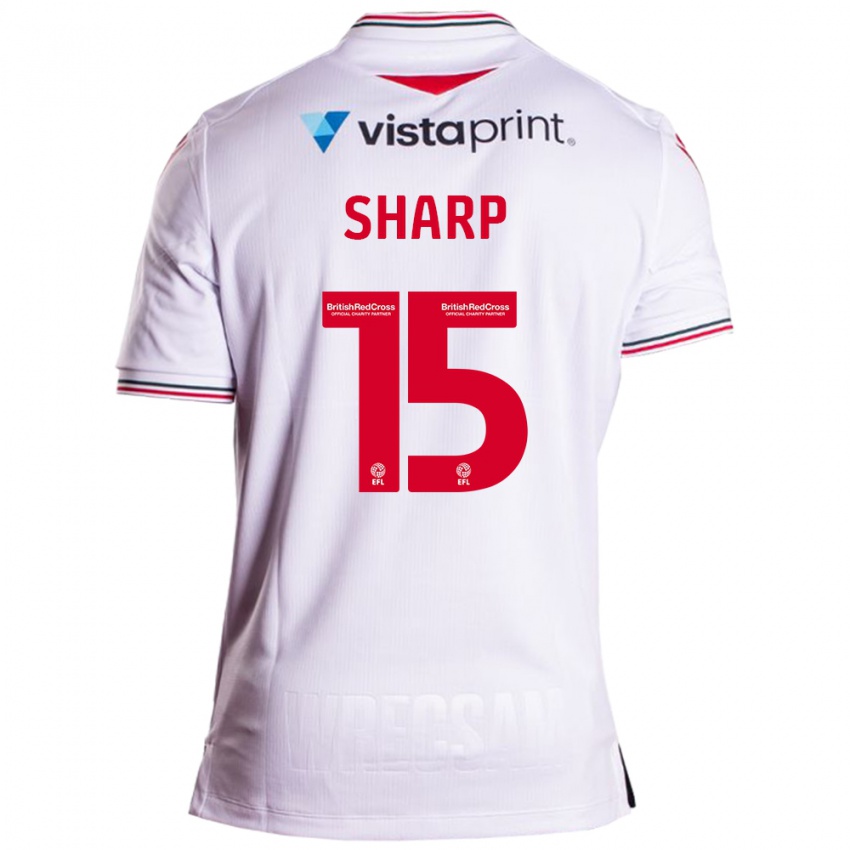 Niño Camiseta Katie Sharp #15 Blanco 2ª Equipación 2023/24 La Camisa México