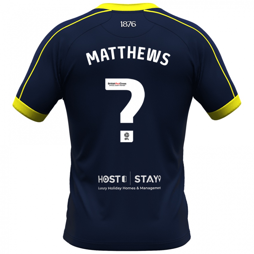 Niño Camiseta Ajay Matthews #0 Armada 2ª Equipación 2023/24 La Camisa México