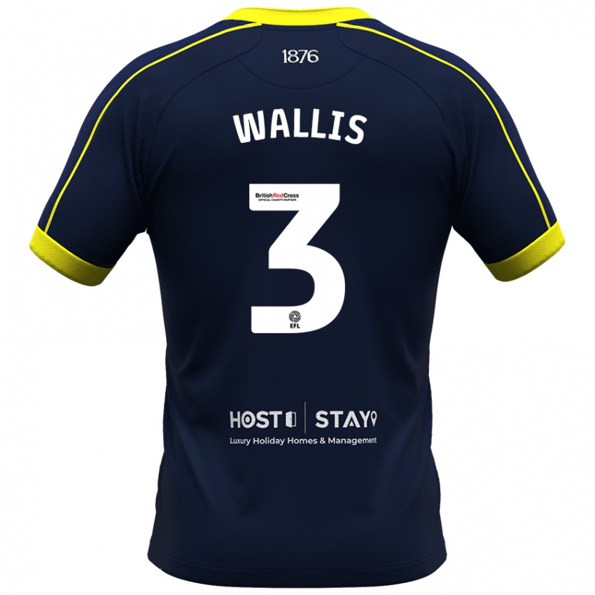 Niño Camiseta Emma Wallis #3 Armada 2ª Equipación 2023/24 La Camisa México