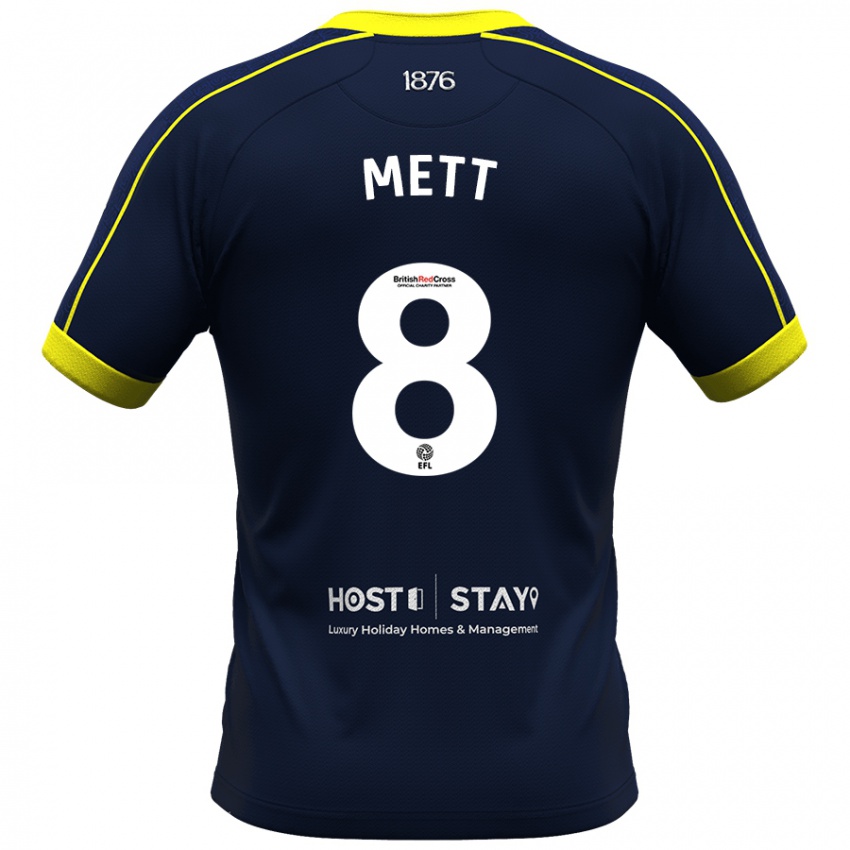 Niño Camiseta Jessica Mett #8 Armada 2ª Equipación 2023/24 La Camisa México