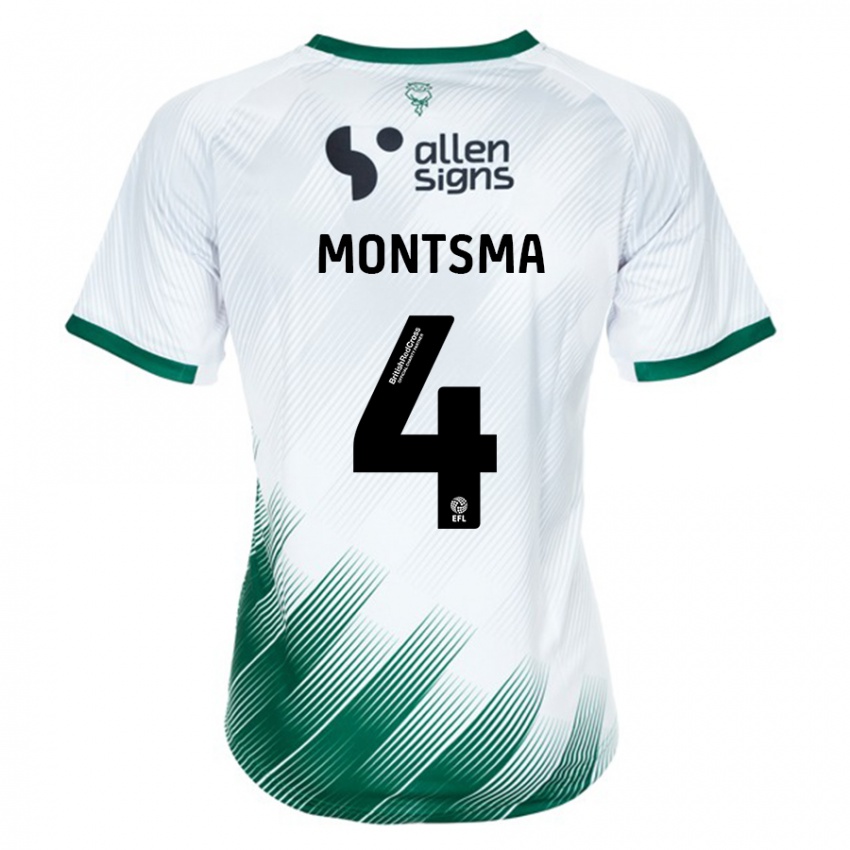 Niño Camiseta Lewis Montsma #4 Blanco 2ª Equipación 2023/24 La Camisa México