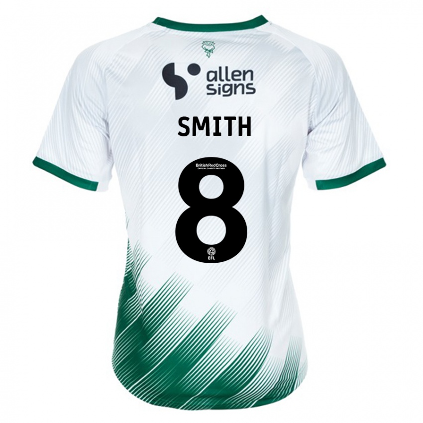 Niño Camiseta Alistair Smith #8 Blanco 2ª Equipación 2023/24 La Camisa México