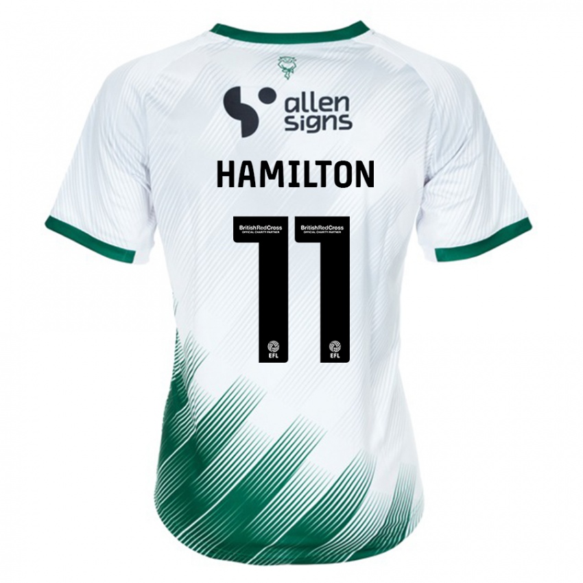 Niño Camiseta Ethan Hamilton #11 Blanco 2ª Equipación 2023/24 La Camisa México