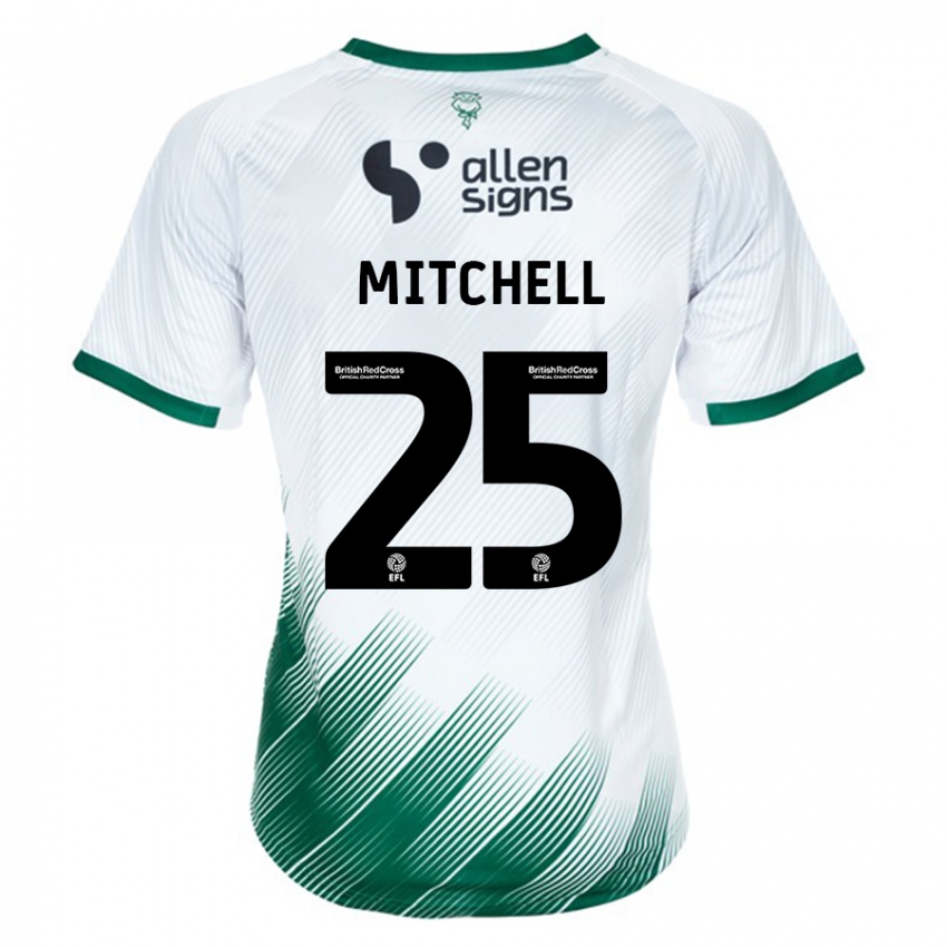 Niño Camiseta Alex Mitchell #25 Blanco 2ª Equipación 2023/24 La Camisa México