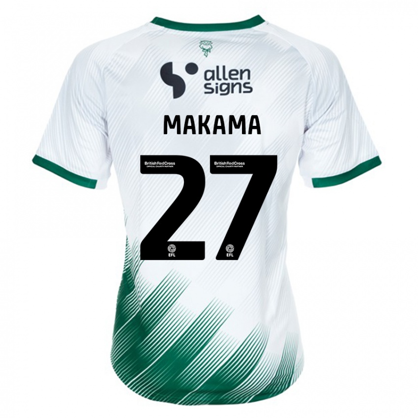 Niño Camiseta Jovon Makama #27 Blanco 2ª Equipación 2023/24 La Camisa México