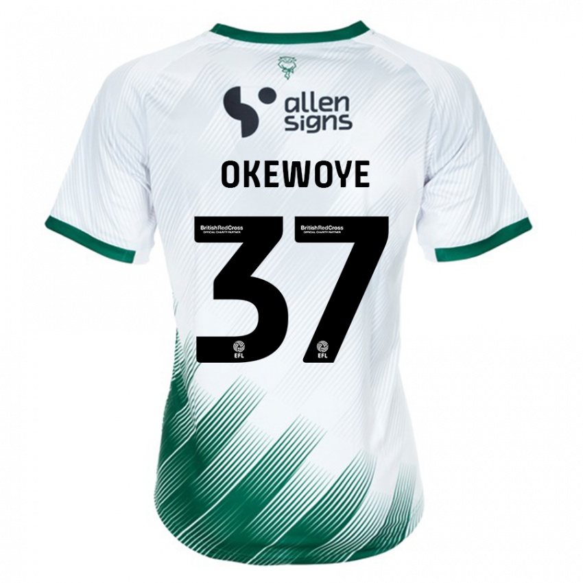 Niño Camiseta Gbolahan Okewoye #37 Blanco 2ª Equipación 2023/24 La Camisa México