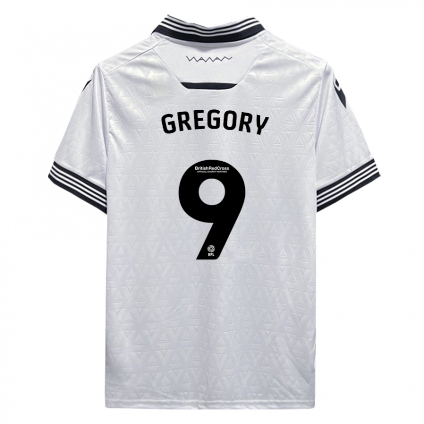 Niño Camiseta Lee Gregory #9 Blanco 2ª Equipación 2023/24 La Camisa México