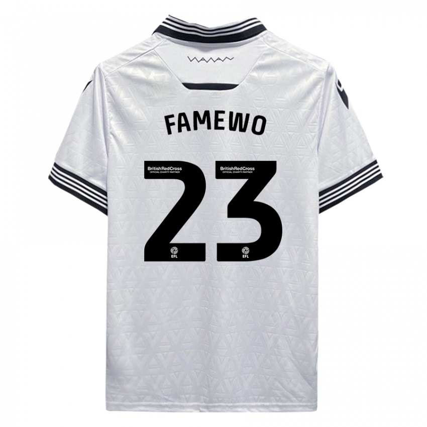 Niño Camiseta Akin Famewo #23 Blanco 2ª Equipación 2023/24 La Camisa México