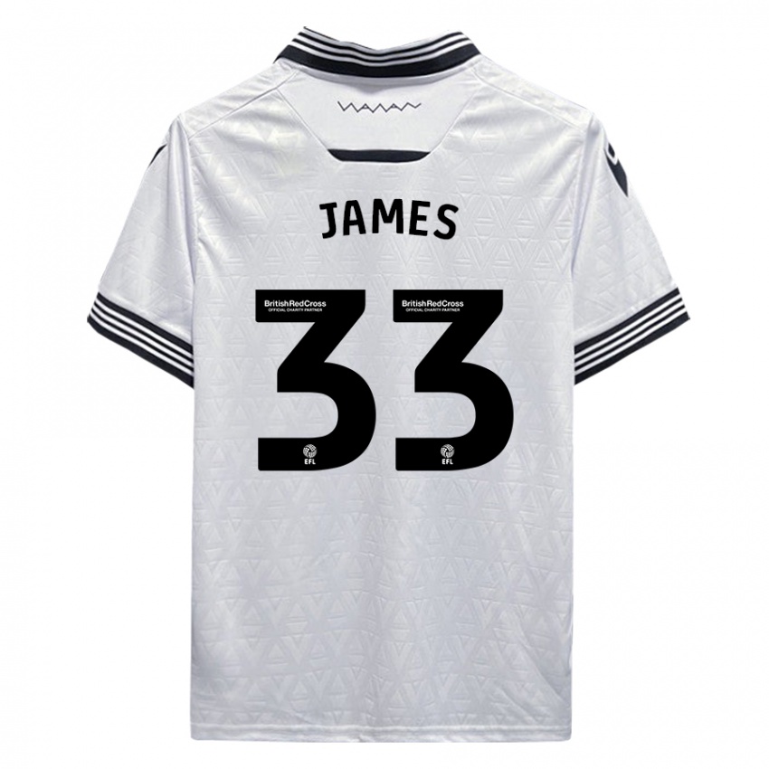 Niño Camiseta Reece James #33 Blanco 2ª Equipación 2023/24 La Camisa México