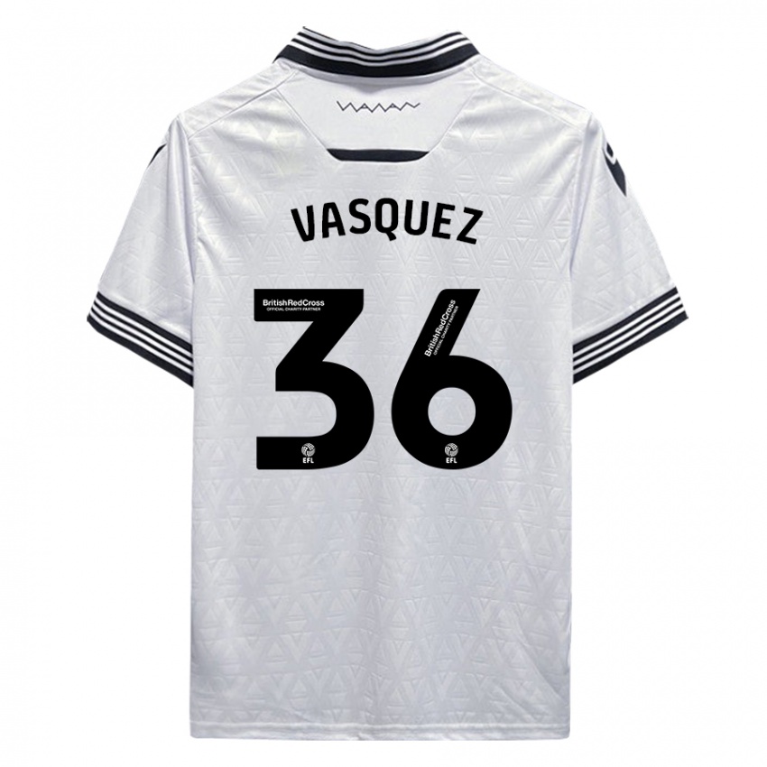 Niño Camiseta Devis Vásquez #36 Blanco 2ª Equipación 2023/24 La Camisa México