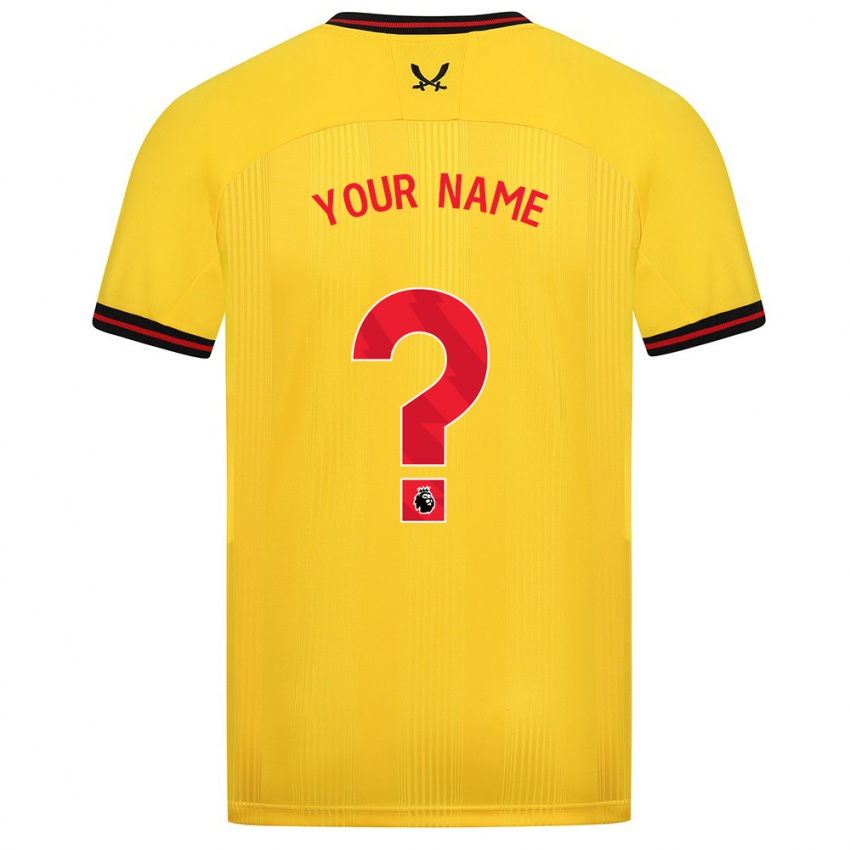 Niño Camiseta Su Nombre #0 Amarillo 2ª Equipación 2023/24 La Camisa México
