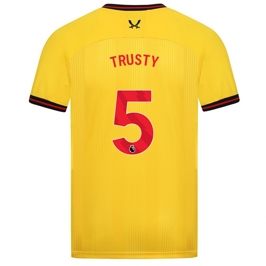 Niño Camiseta Auston Trusty #5 Amarillo 2ª Equipación 2023/24 La Camisa México