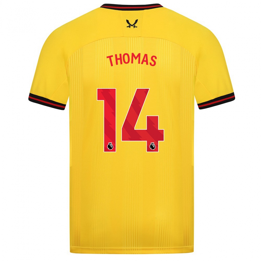 Niño Camiseta Luke Thomas #14 Amarillo 2ª Equipación 2023/24 La Camisa México