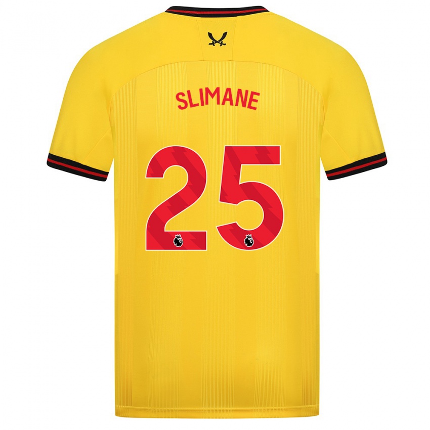 Niño Camiseta Anis Slimane #25 Amarillo 2ª Equipación 2023/24 La Camisa México