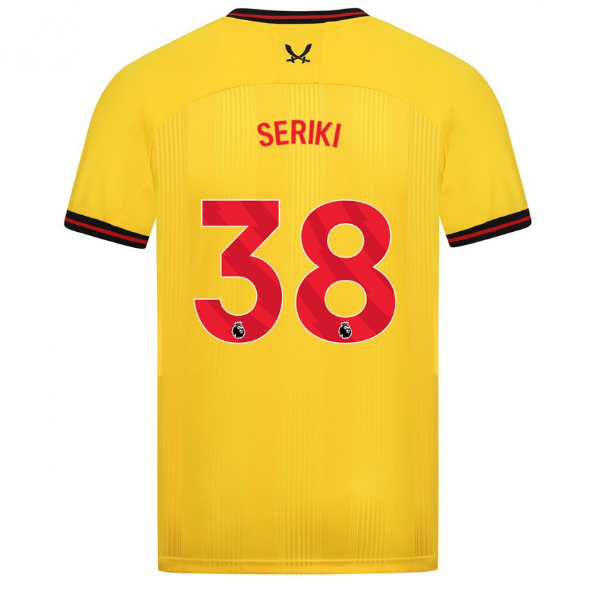 Niño Camiseta Femi Seriki #38 Amarillo 2ª Equipación 2023/24 La Camisa México