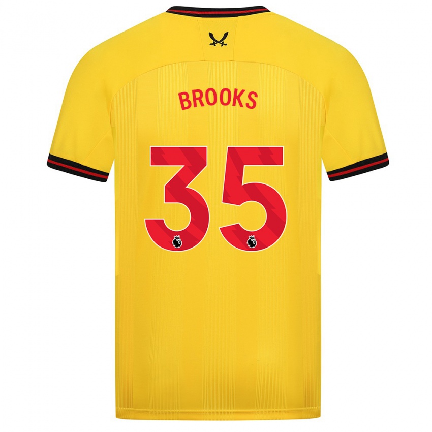 Niño Camiseta Andre Brooks #35 Amarillo 2ª Equipación 2023/24 La Camisa México