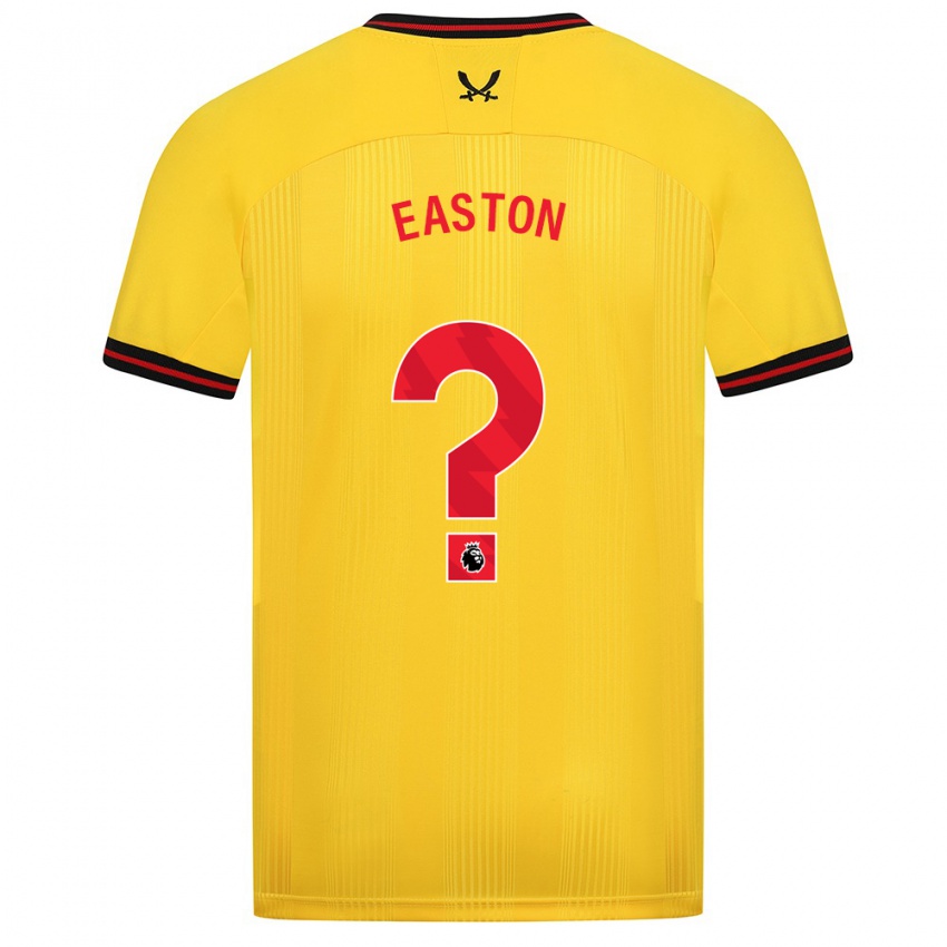 Niño Camiseta Evan Easton #0 Amarillo 2ª Equipación 2023/24 La Camisa México