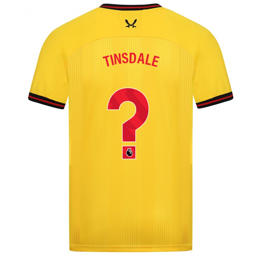 Niño Camiseta Jay Tinsdale #0 Amarillo 2ª Equipación 2023/24 La Camisa México