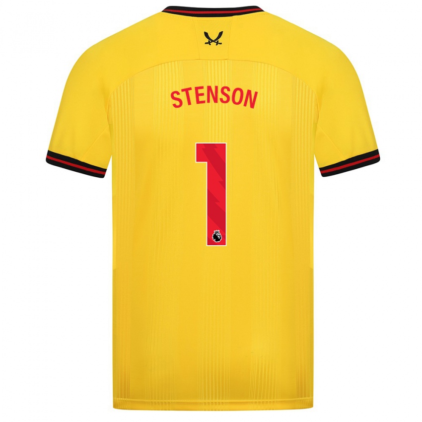 Niño Camiseta Fran Stenson #1 Amarillo 2ª Equipación 2023/24 La Camisa México