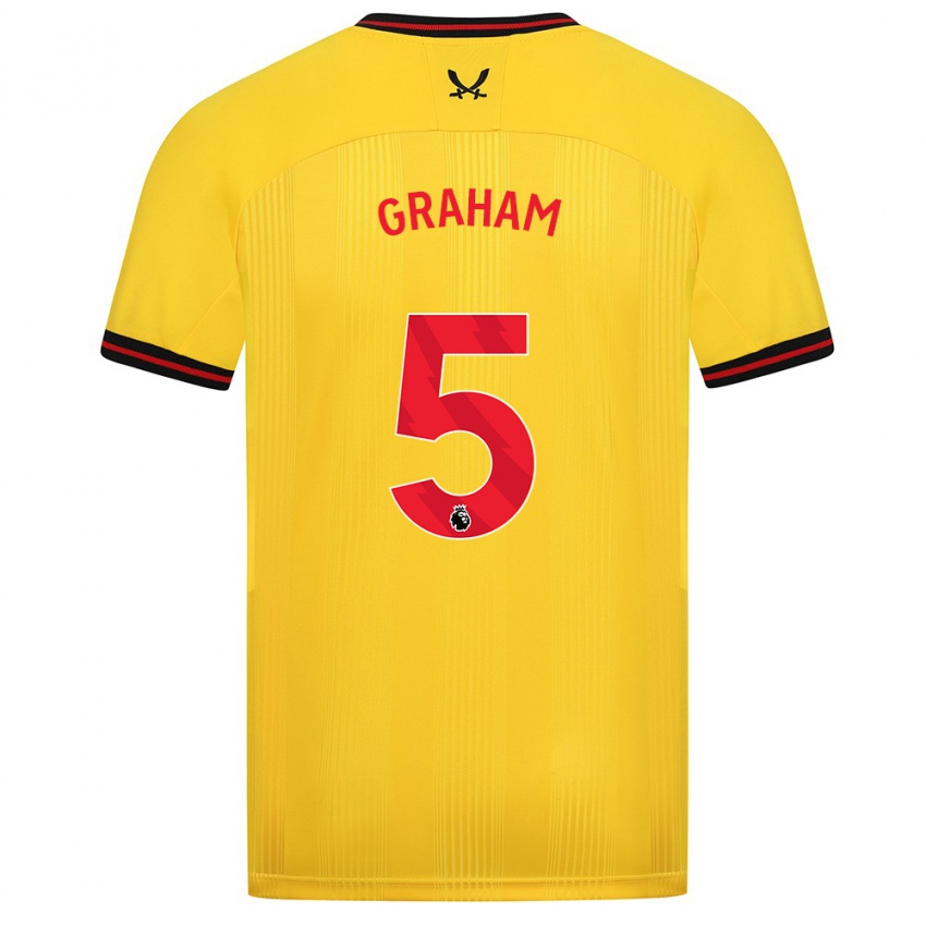 Niño Camiseta Molly Graham #5 Amarillo 2ª Equipación 2023/24 La Camisa México