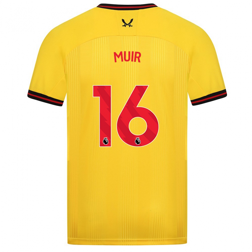 Niño Camiseta Chene Muir #16 Amarillo 2ª Equipación 2023/24 La Camisa México