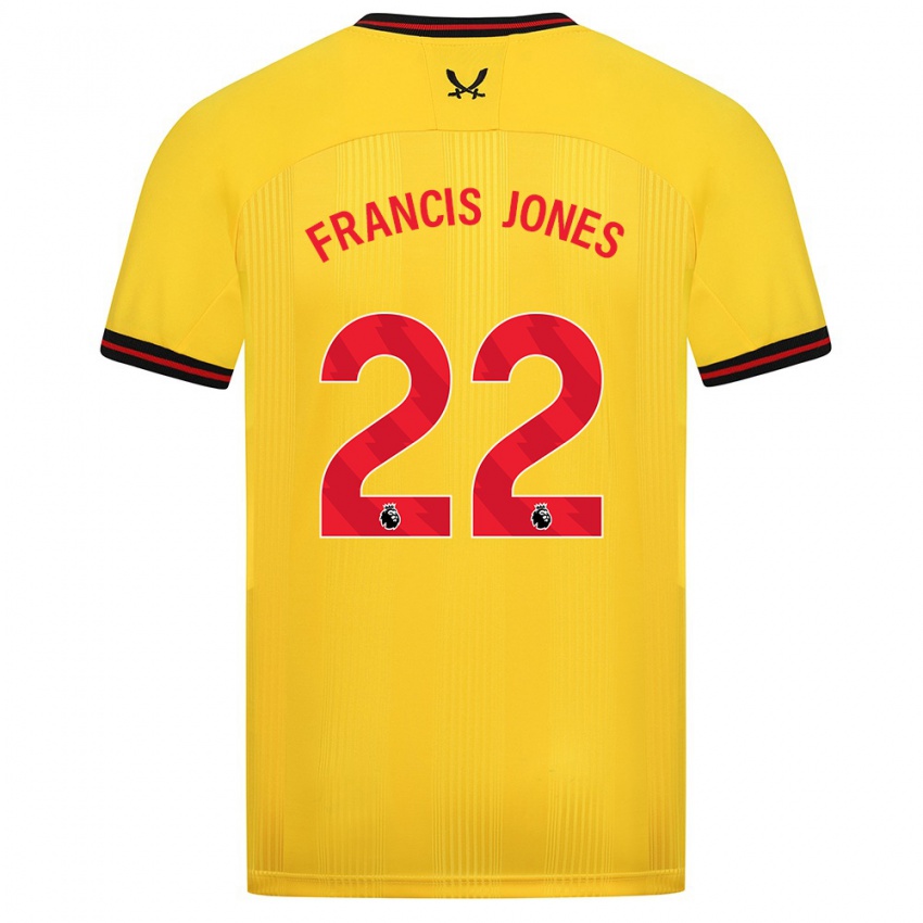 Niño Camiseta Maria Francis-Jones #22 Amarillo 2ª Equipación 2023/24 La Camisa México