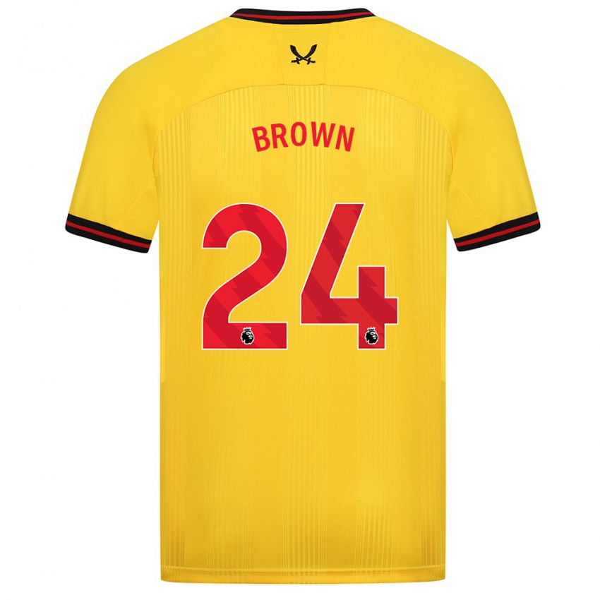 Niño Camiseta Rachel Brown #24 Amarillo 2ª Equipación 2023/24 La Camisa México