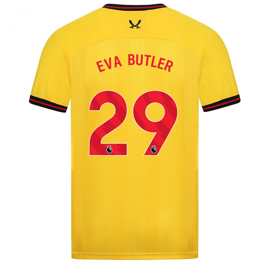 Niño Camiseta Eva Butler #29 Amarillo 2ª Equipación 2023/24 La Camisa México