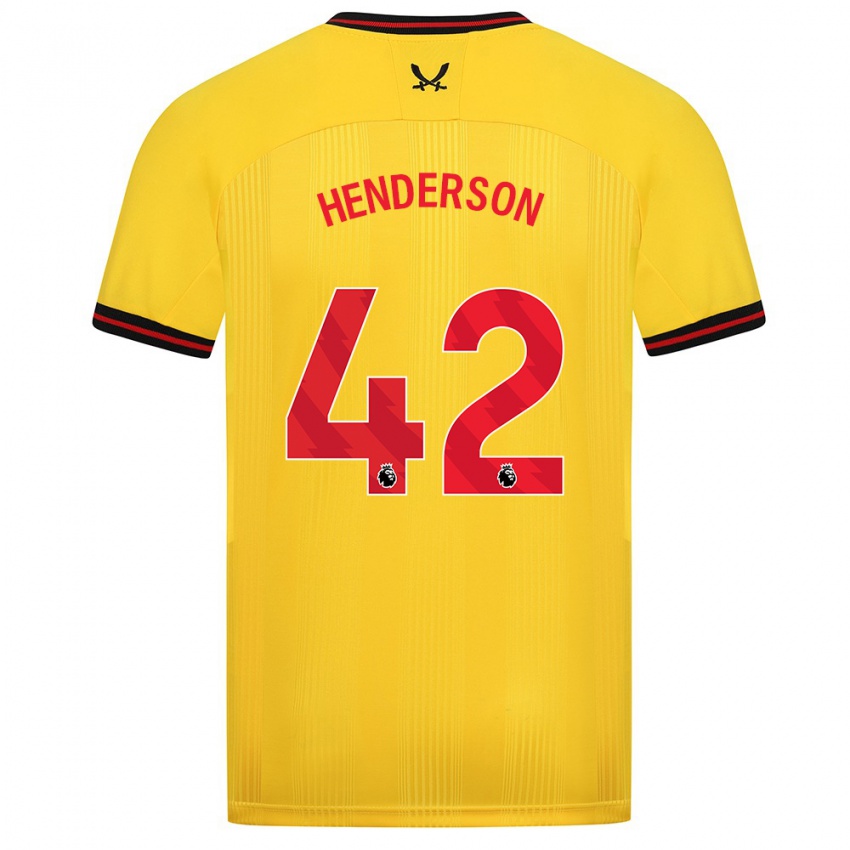 Niño Camiseta Peyton Henderson #42 Amarillo 2ª Equipación 2023/24 La Camisa México