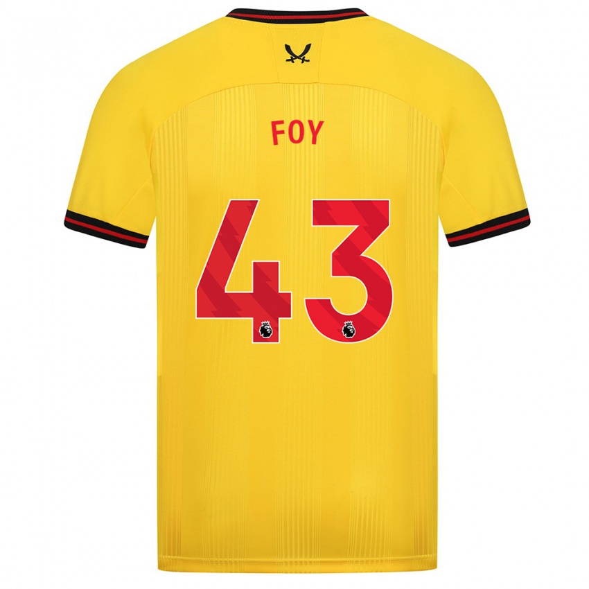 Niño Camiseta Gus Foy #43 Amarillo 2ª Equipación 2023/24 La Camisa México