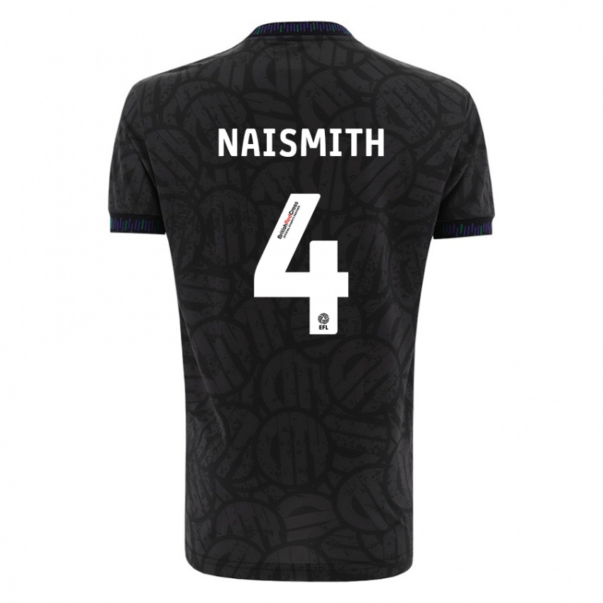 Niño Camiseta Kal Naismith #4 Negro 2ª Equipación 2023/24 La Camisa México