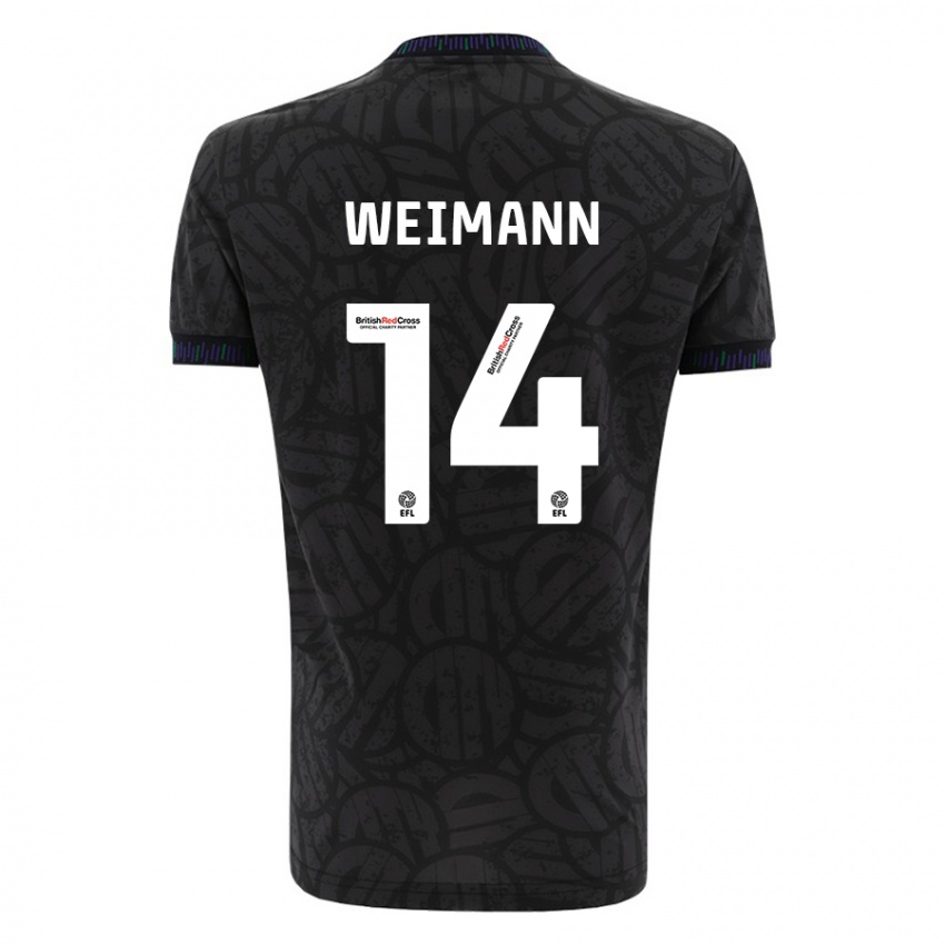 Niño Camiseta Andreas Weimann #14 Negro 2ª Equipación 2023/24 La Camisa México