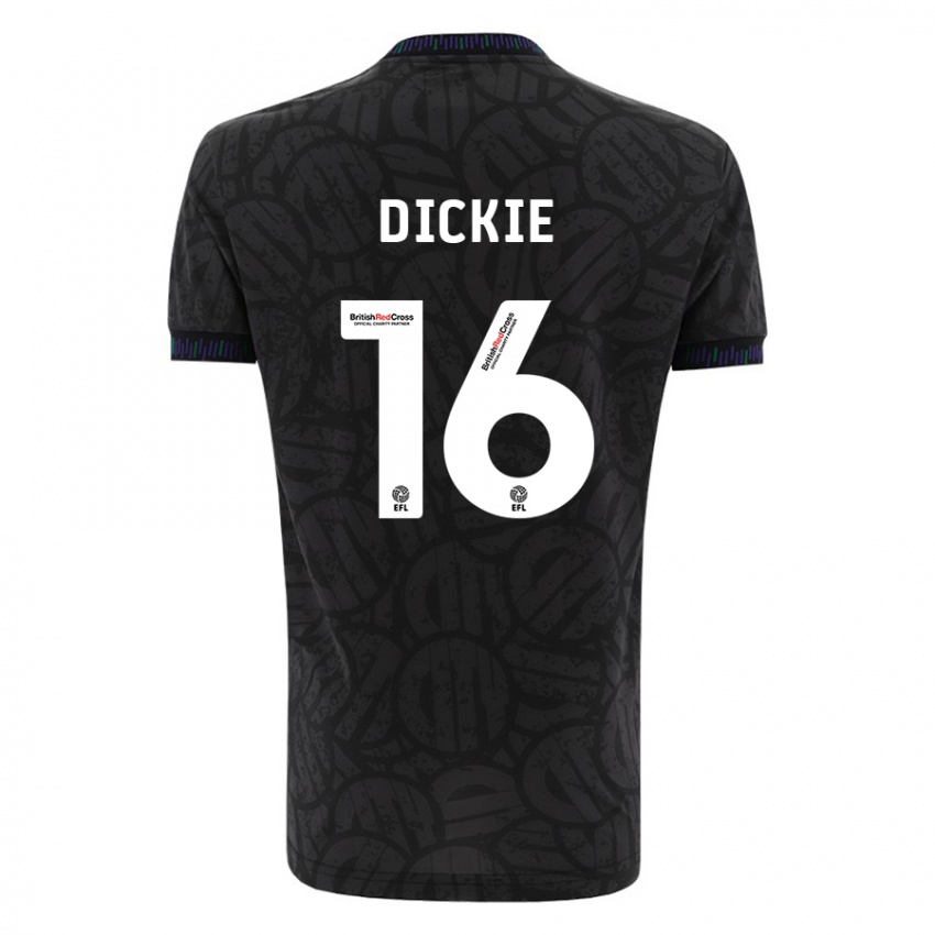 Niño Camiseta Rob Dickie #16 Negro 2ª Equipación 2023/24 La Camisa México