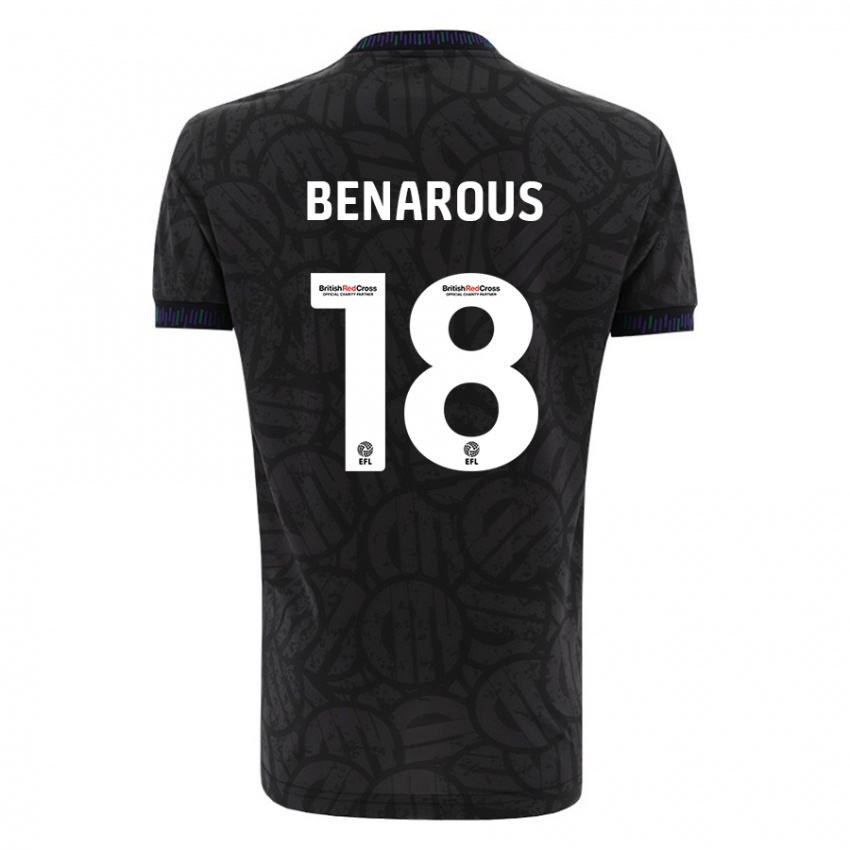 Niño Camiseta Ayman Benarous #18 Negro 2ª Equipación 2023/24 La Camisa México