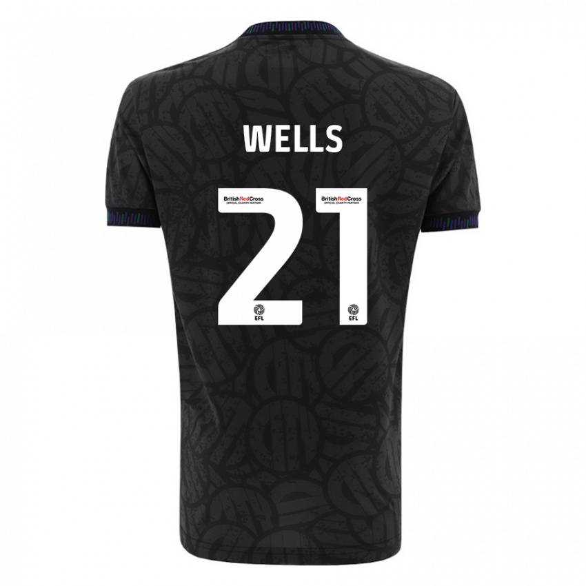 Niño Camiseta Nahki Wells #21 Negro 2ª Equipación 2023/24 La Camisa México